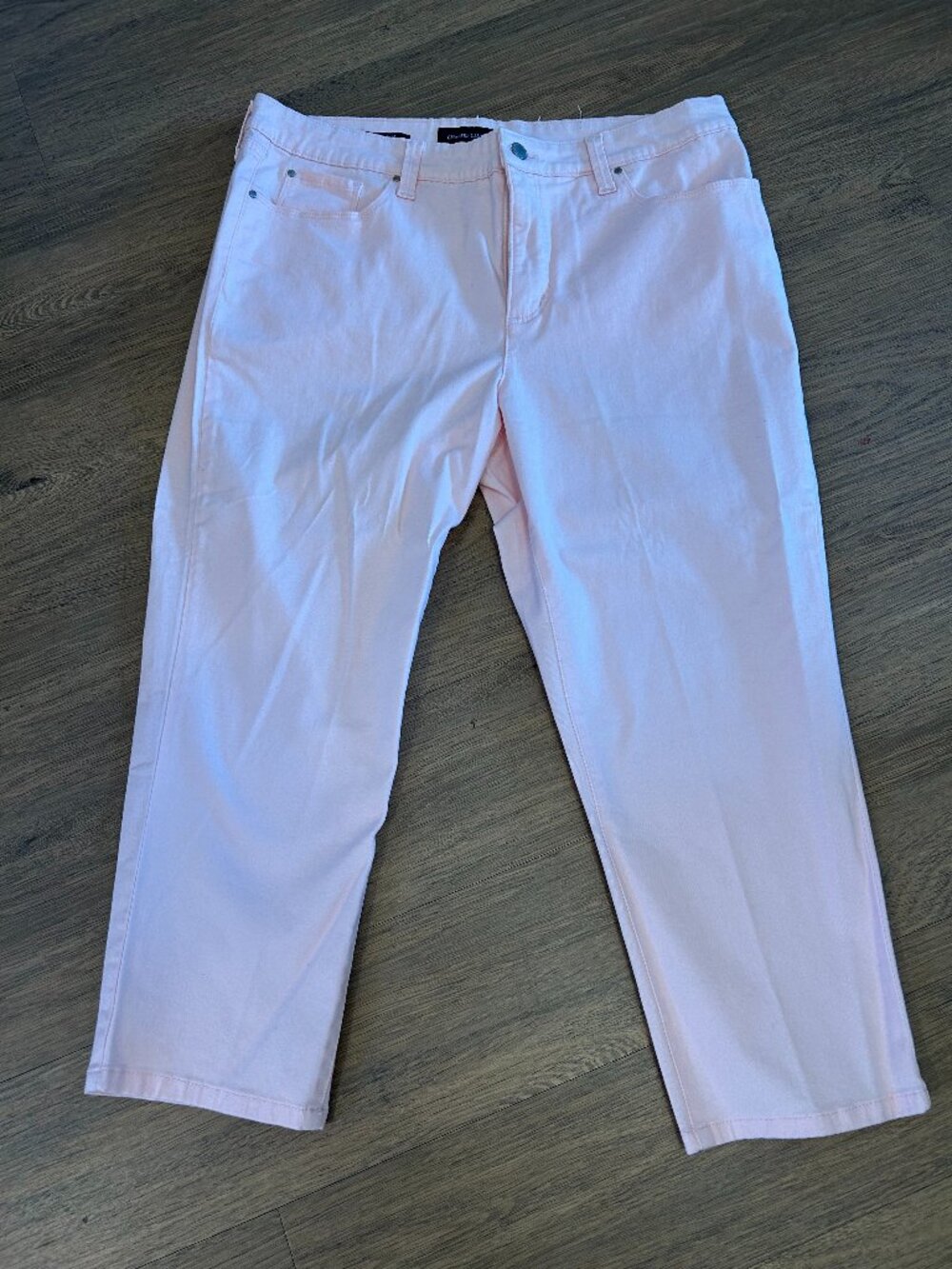 Charter Club Pink Denim Capri - Size 16
